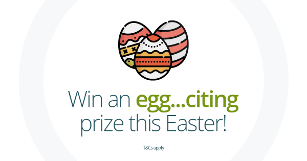 Win an egg...citing prize this Easter!