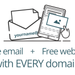 Free email & website with every domain