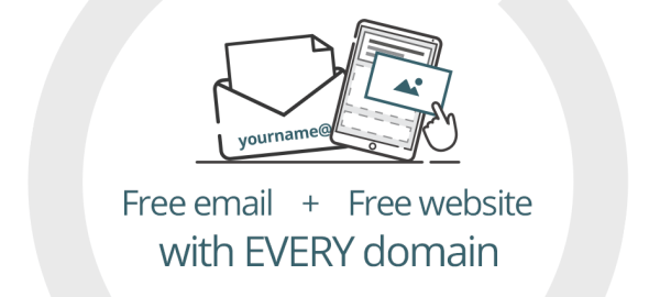 Free email & website with every domain