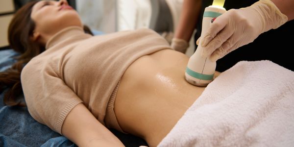 A woman getting Botox near me after CoolSculpting treatment
