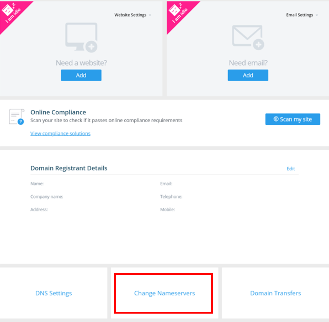 How to change your Nameserver Details - Support Centre - Register365
